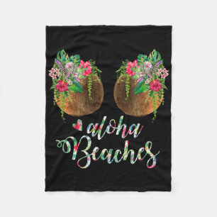 Coconut Bra Blume Hawaii Aloha Beac Fleecedecke