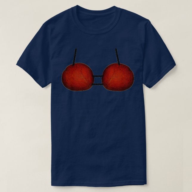 Coconut Bra Funny Hawaiian Bikini t T-Shirt (Design vorne)