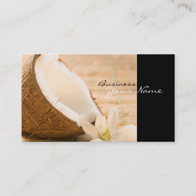Coconut Business Cards Visitenkarte (Vorderseite)