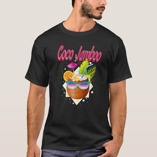 Coconut Colorful  Illustration T-Shirt (Vorderseite)