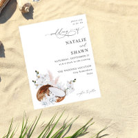 Coconut Coral & White Floral Wedding Budget