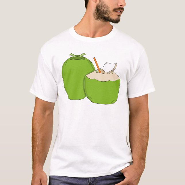 Coconut Duo: Green Splash T-Shirt (Vorderseite)