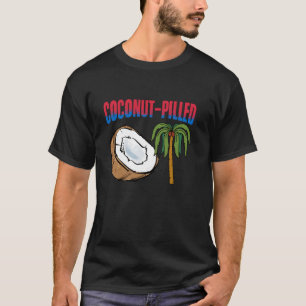 Coconut gefüllt Kokosnuss Tree Kamala Harris Funny T-Shirt