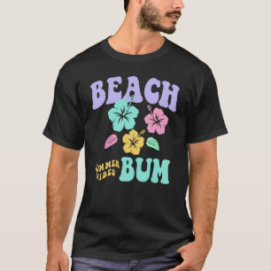 Coconut Girl Beach Bum Pastel Grafik Trendy Beach T-Shirt