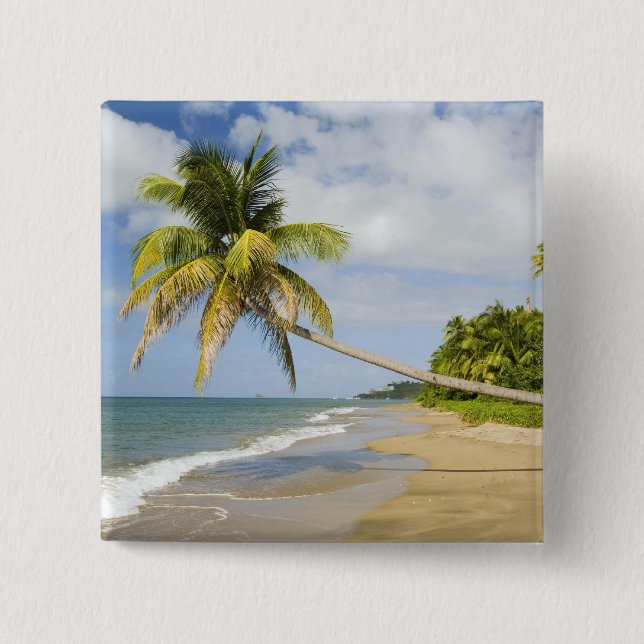 Coconut Grove Beach in Cades Bay, mit St. 2 Button (Vorderseite)