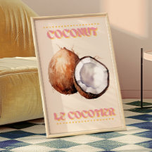 Coconut Le Cocotier Poster Français