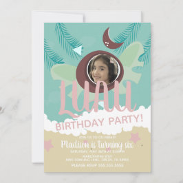 Coconut Luau Foto Tropical Geburtstagsparty Einladung