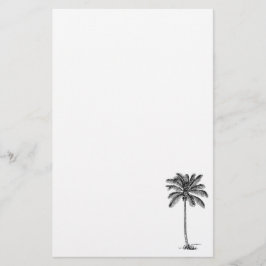 Coconut Palm Tree Tropical Beach Thema Briefpapier