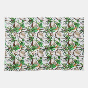 Coconut Palm Tree tropisches Muster Geschirrtuch