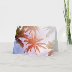Coconut Palm Tree with Sunlight Karte