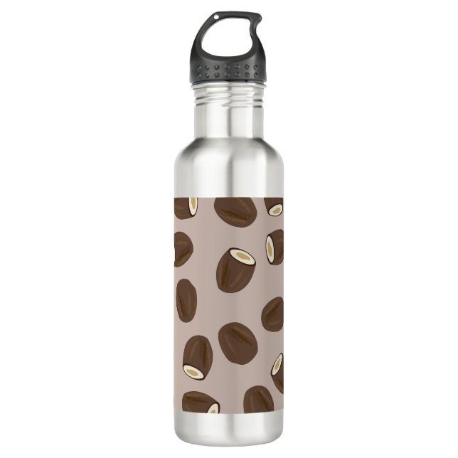 Coconut Pattern Edelstahlflasche (Vorderseite)