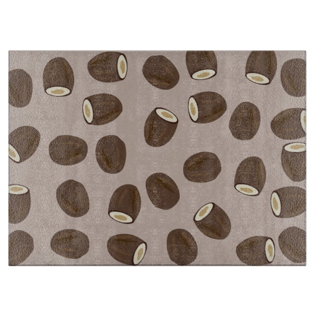 Coconut Pattern Schneidebrett (Vorderseite)