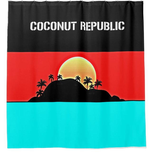 Coconut Republic  Duschvorhang (Vorderseite)