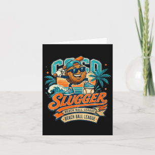Coconut-Schläger Baseball Retro Kokosnuss Sport Da Karte