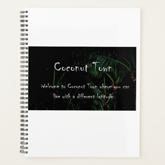 COCONUT TOWN SpiralNotebook Planer (Vorderseite)
