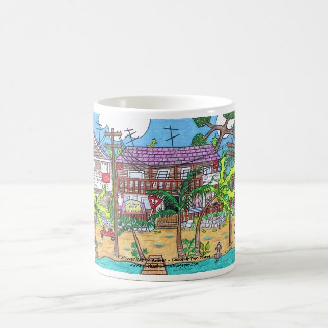 Coconut Tree Divers Tasse (Mittel)