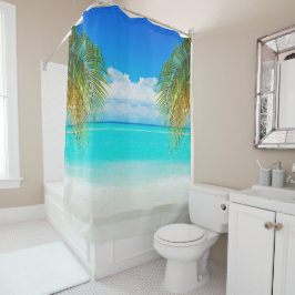 Coconut Tree Eleganter Strand Duschvorhang
