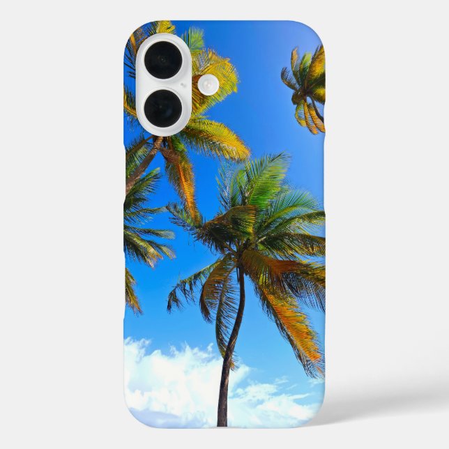 Coconut Tree Phone Case - Blue Sky Tropical Deco (Rückseite)