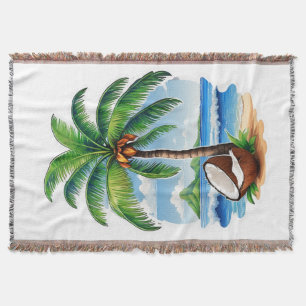 Coconut Tree Tropical Island Decke