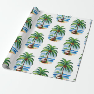 Coconut Tree Tropical Island Geschenkpapier