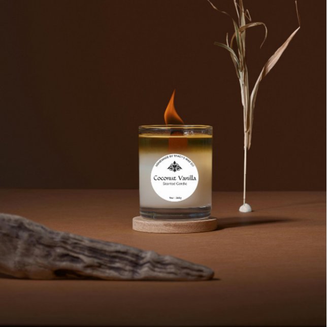 Coconut Vanilla Candle Label Aufkleber (Von Creator hochgeladen)