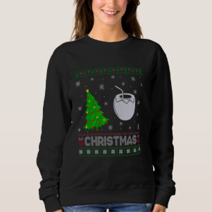 Coconut Xmas Tree Lighting Ugly Weihnachts-Sweater Sweatshirt