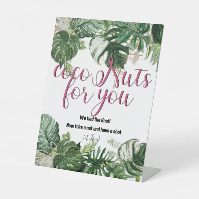 CocoNuts für Ihr Pedestal-Zeichen Sockelschild (Vorderseite)