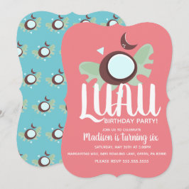 Coconuts Luau Tropical Birthday Party Einladung