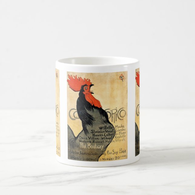 “ Cocorico ” , Théophile Alexandre Steinlen Kaffeetasse (Mittel)
