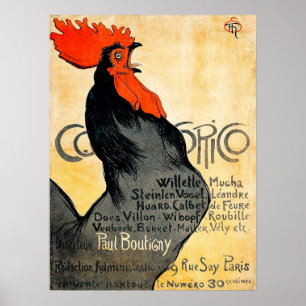 Cocorico von Theophile Alexandre Steinlen Poster
