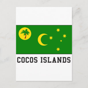 Cocos-Inseln Postkarte