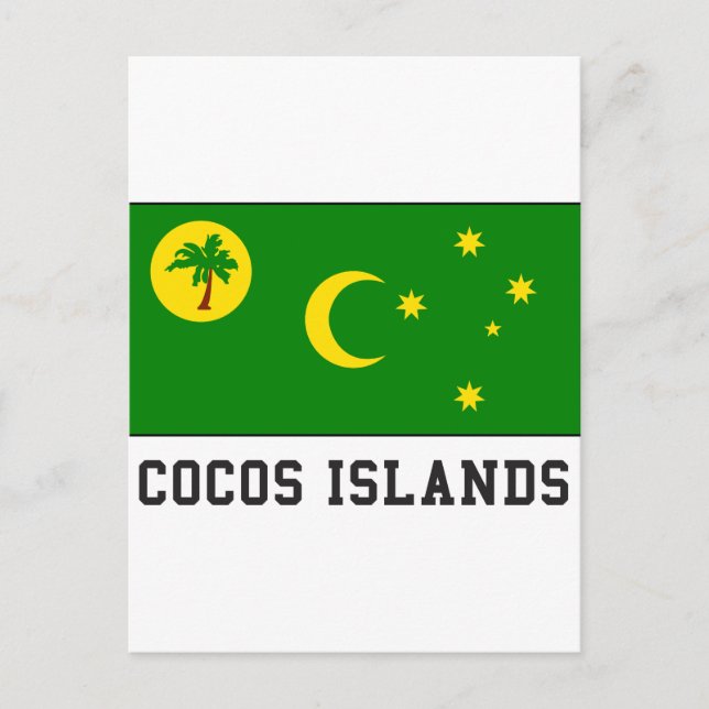 Cocos-Inseln Postkarte (Vorderseite)