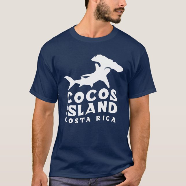 Cocos Island Costa Rica Hammerhead Shark Diving T-Shirt (Vorderseite)