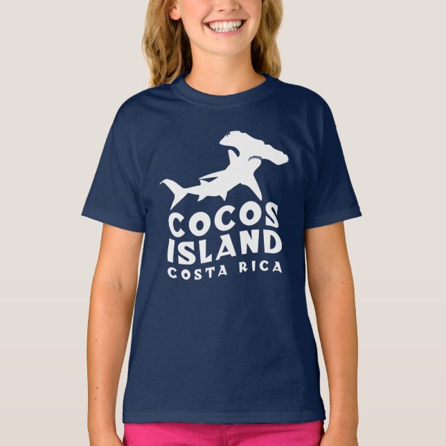 Cocos Island Costa Rica Hammerhead Shark Fan T-Shirt (Vorderseite)