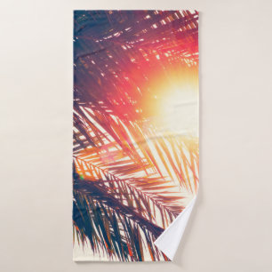 cocotier à la côte tropicale, fait de Vintage