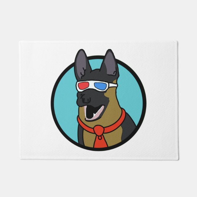 CoD German Shepherd Ich habe keine Ahnung, was ich Fußmatte (Vorderseite)