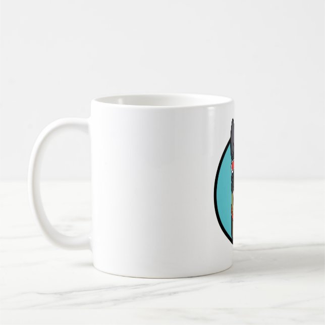 CoD German Shepherd Ich habe keine Ahnung, was ich Kaffeetasse (Links)