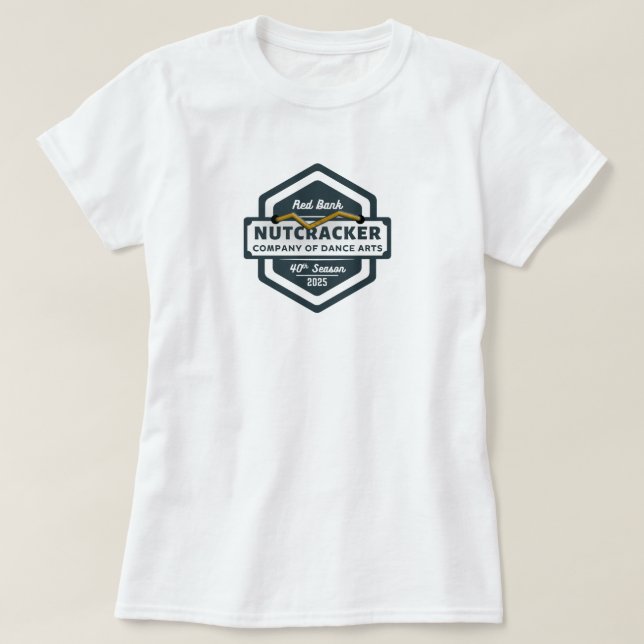 CODA Nutcracker Beach Abzeichen T-Shirt (Design vorne)