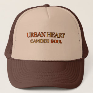 CODE 08102, URBAN HEART Braun Beige Damen Truckerh Truckerkappe