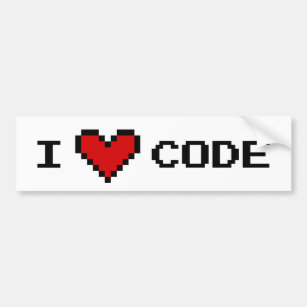 Code-Auto-Autoaufkleber des Herzens I für Autoaufkleber