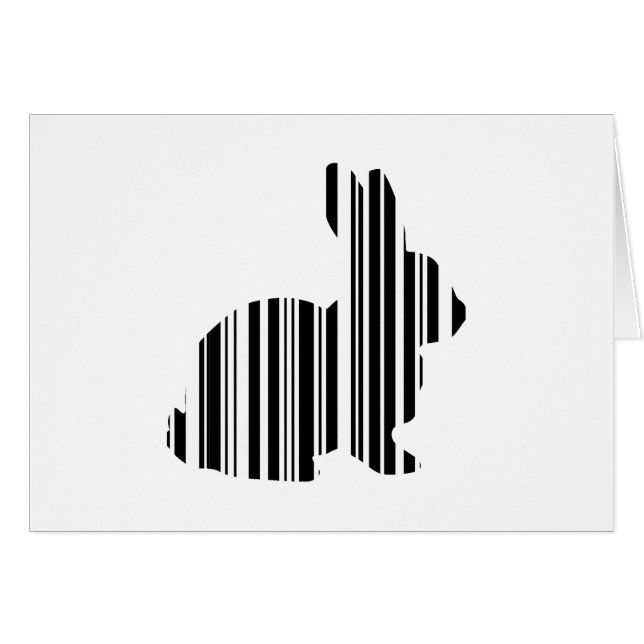 CODE BARRE LAPIN Lapin Lièvre Motif Code-Barres (Devant horizontal)