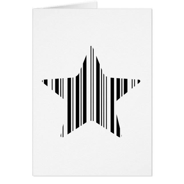 CODE BARRE STAR Modèle de code-barres stellaire (Devant)