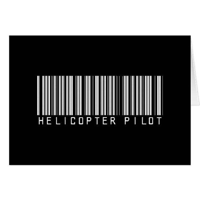 Code barres pilote d'hélicoptère (Devant horizontal)