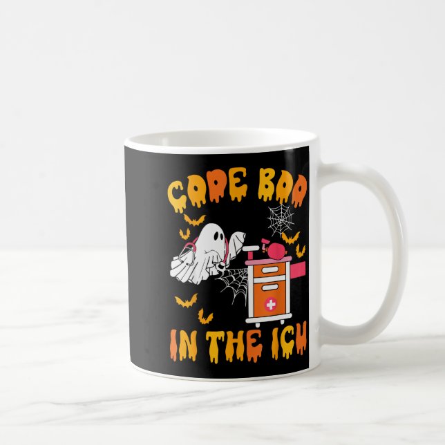 Code Boo In The Icu Ghost Nurse Halloween Soky Sea Kaffeetasse (Rechts)