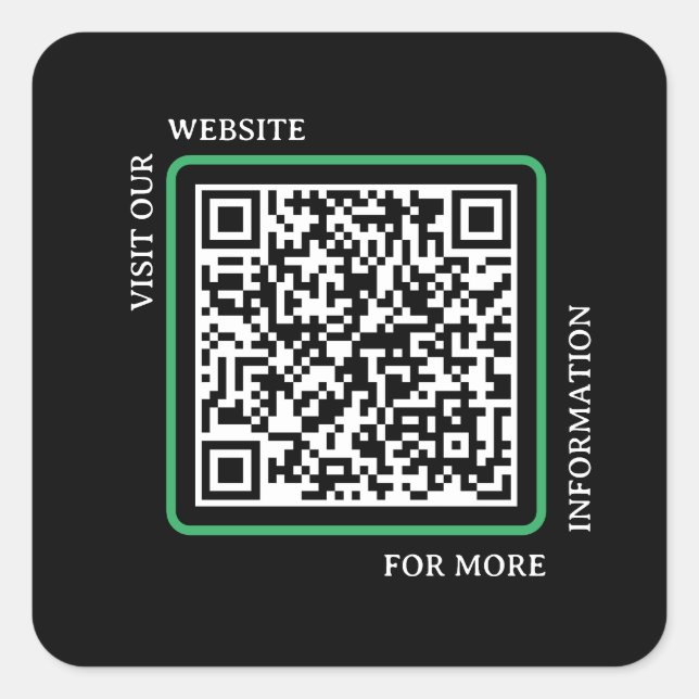 Code carré : Sticker pour connexion professionnell (Devant)