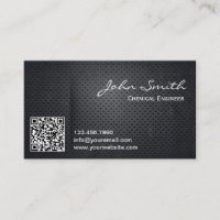 Code-Chemieingenieur-Visitenkarte des MetallQR