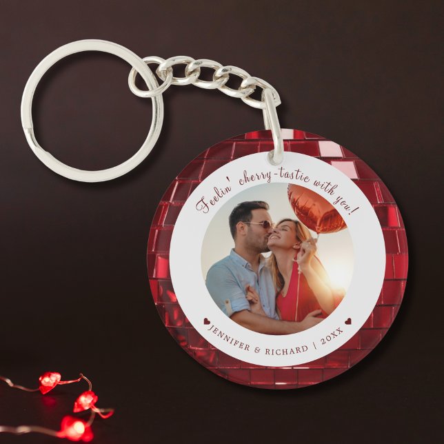 Codé Cherry Custom Valentine's Day Photo Heart (Cherry Coded Custom Valentine's Day Photo Heart Keychain)