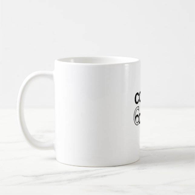 Code & Coffee Monoline Mug pour Devs (Gauche)