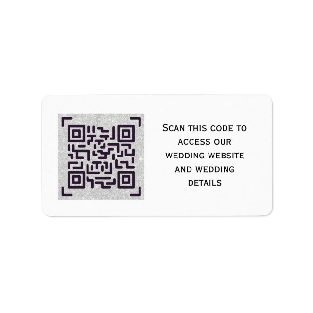 CODE D'ANALYSE QR - Stickers Pour INVITATIONS Date (Devant)