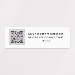 CODE D'ANALYSE QR - Stickers Pour INVITATIONS Date